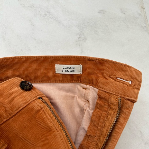 J. Crew High-rise '90s classic straight corduroy pant in Clay - Picture 6 of 6